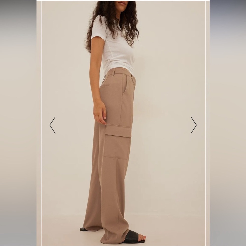 NA-KD Mid waist cargo pants - Picture 3 of 5